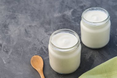 Doğal yoğurt, el yapımı.