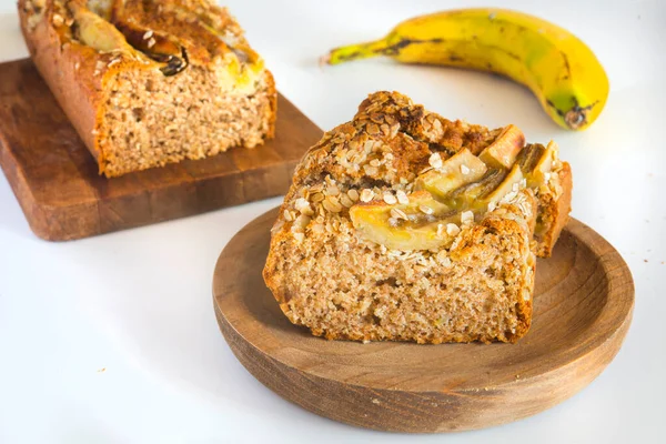 Pan Crujiente Plátano Con Canela — Foto de Stock