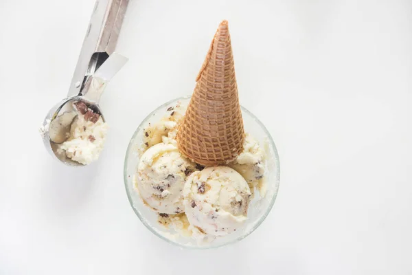 Морозиво Ваніллю Шоколадом — стокове фото