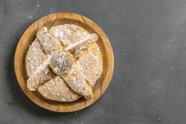 Pan de Muerto siyah arkaplan
