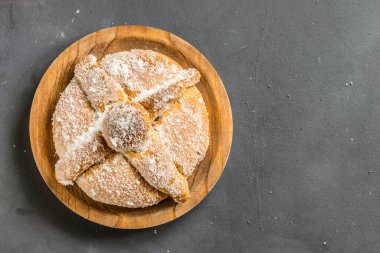Pan de Muerto siyah arkaplan