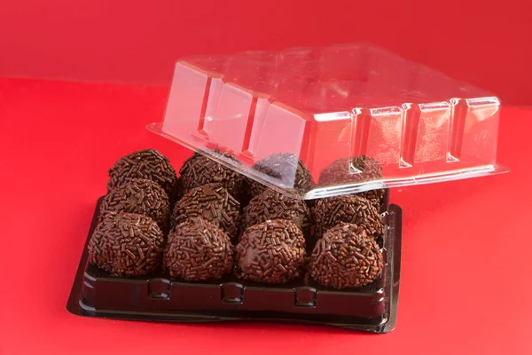 Brigadeiro Een Typisch Braziliaanse Gastronomie — Stockfoto