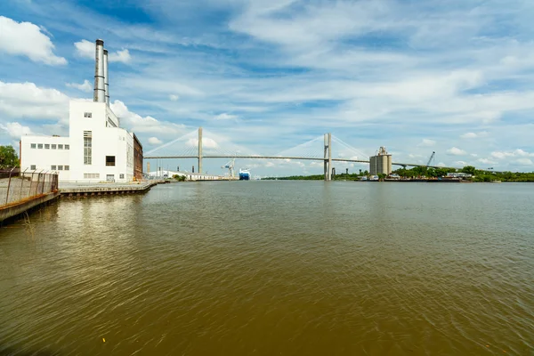 Historic Savannah River — Stock Photo, Image