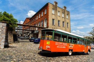 Vintage Savannah Cityscape
