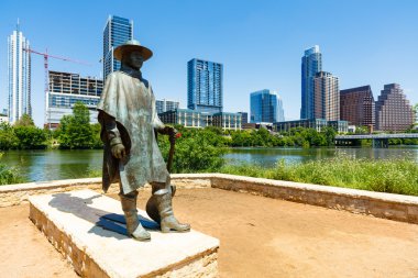 Stevie Ray Vaughan Statue clipart