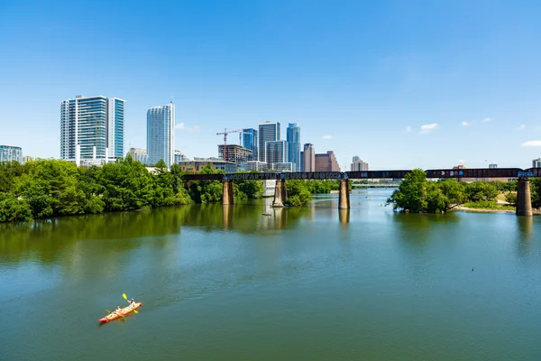 No centro da cidade Skyline de Austin — Fotografia de Stock