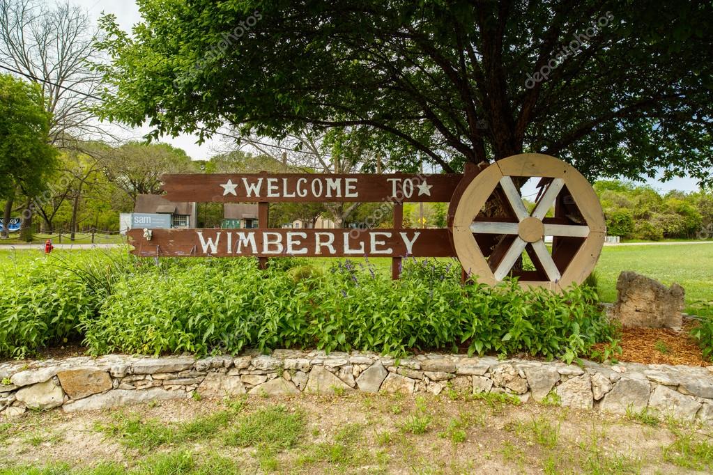 Wimberley Texas Sign Stock Editorial Photo © fotoluminate 110704858