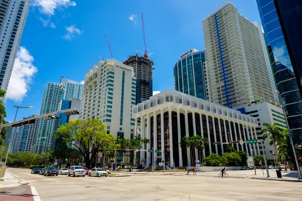 Paisaje urbano del centro de la ciudad de Miami — Foto de Stock