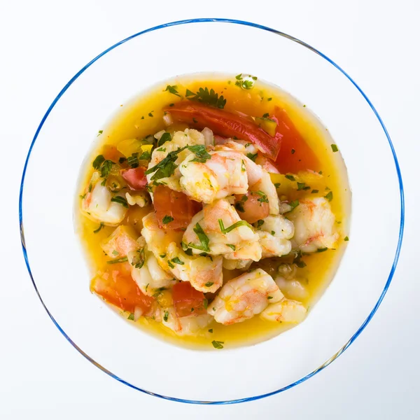 Aperitivo de ceviche de camarones — Foto de Stock