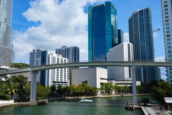 Miami Florida Usa January 2021 Downtown Skyline Cityscape Tall Skyscrapers — Stock Photo, Image