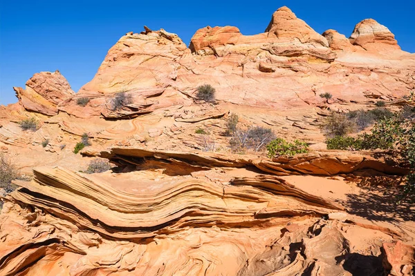 Красивый Ландшафт Скальные Образования Койот Buttes South Вермилион Скалы Национальный — стоковое фото