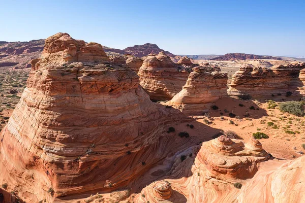 Beautiful Landscape Rock Formations Coyote Buttes South Vermilion Cliffs National — Stock Photo, Image