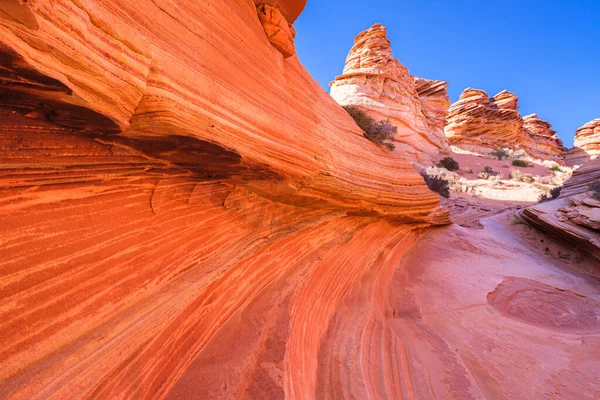 Beautiful Landscape Rock Formations Coyote Buttes South Vermilion Cliffs National — Stock Photo, Image