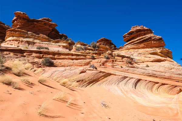 Красивый Ландшафт Скальные Образования Койот Buttes South Вермилион Скалы Национальный — стоковое фото