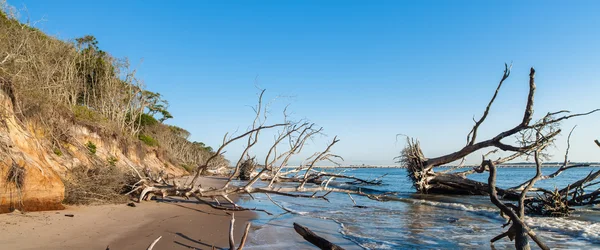 Strand erosie — Stockfoto