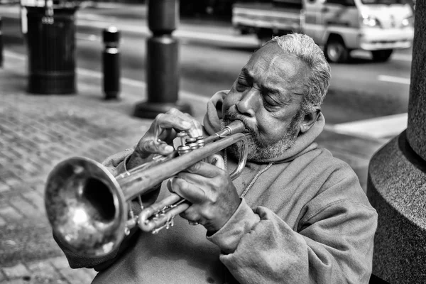 Trumpet player — Stock Photo, Image