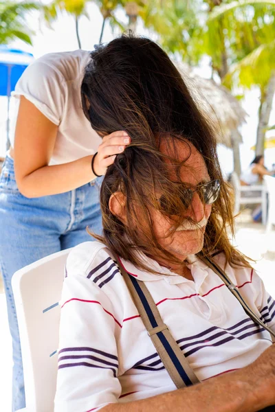 Abuelo y nieta — Foto de Stock