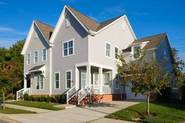 Franklin, Tennessee 'deki modern ahşap çerçeveli evler