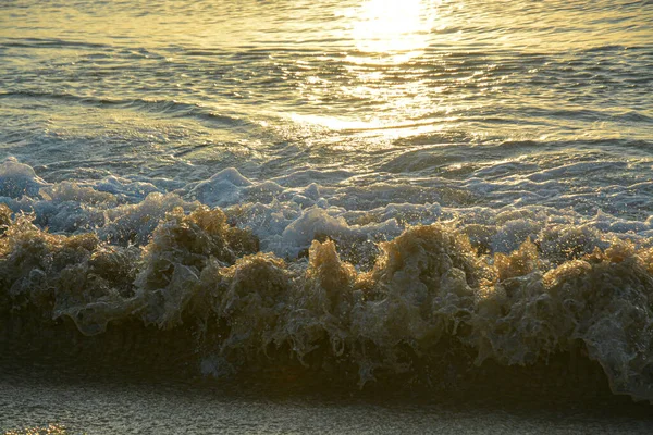 Strand Und Wellen Morgen — Stockfoto