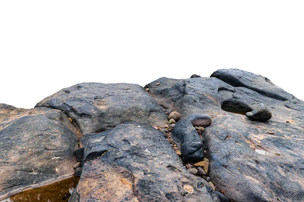 Felsen Isoliert Auf Weißem Hintergrund — Stockfoto