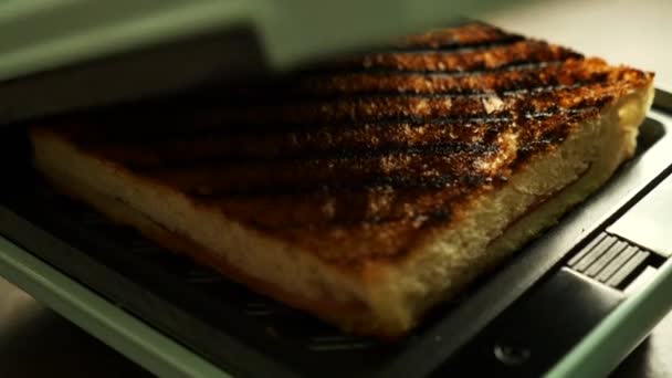 Pão Queimado Sanduíche — Vídeo de Stock
