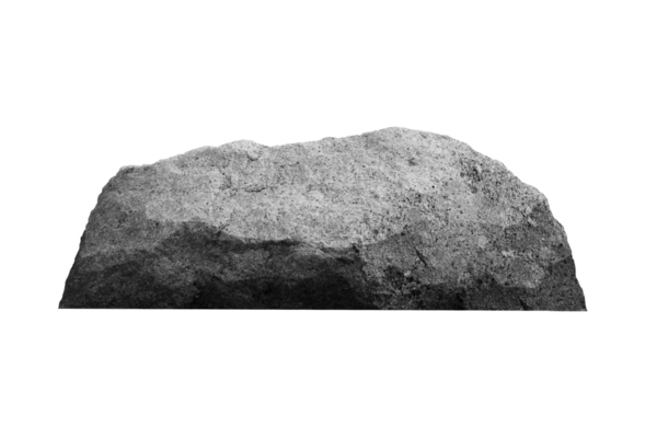 Kaya izole şeffaflık arkaplanı.