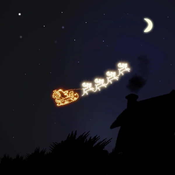 Mutlu yeni yıl, neşeli Noel kartı