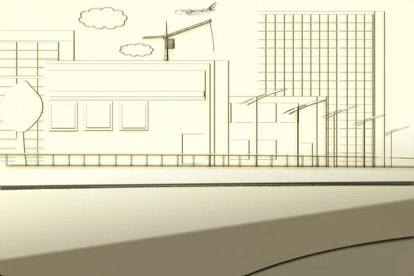 Hayat büyük şehirde - iş, para, ev taşımak için yol gösteren resim.