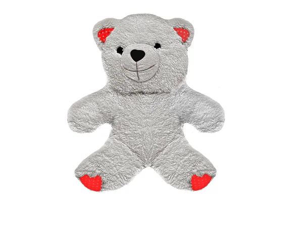 Bear soft toy painted on easily editable background — Stock Photo, Image