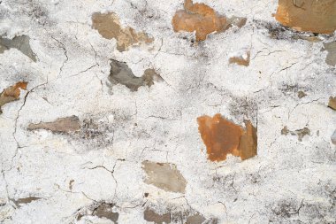 Soyut beton ve taş desenli dış duvar. Dokulu Grunge Arkaplanı.