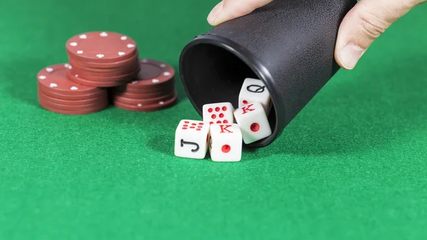 Pokerwürfel — Stockfoto