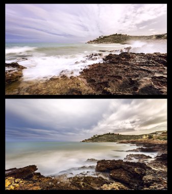 Collage sea.