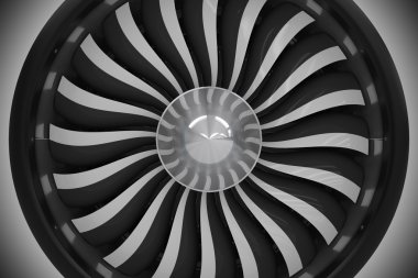 Jet türbin Fan portre