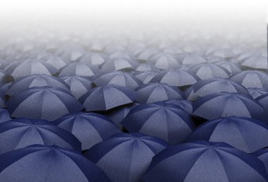 Yağmurlu bir gün konsept illüstrasyon