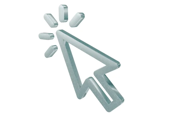 Knipperende 3d Cursor pijl — Stockfoto