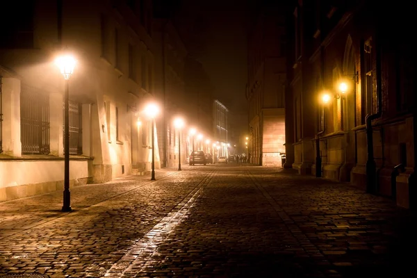 Krakow Arnavut kaldırımlı yol