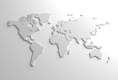 Global 3d harita illüstrasyon
