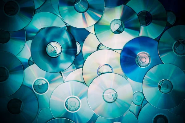 Hromada disků CD-ROM — Stock fotografie