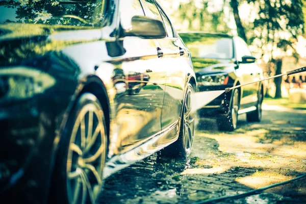 Two Cars Washing — Stock Photo, Image