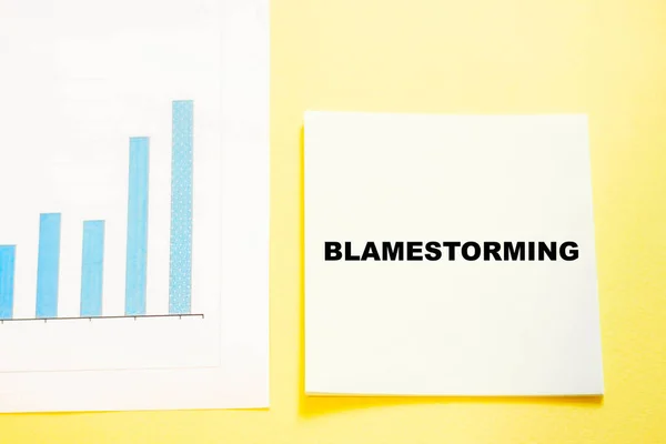 Business Word Blamestorming Meaning Method Collective Search Person Reasons Prevented — Stockfoto