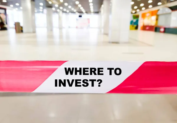 Invest Question Tape Restrictions — Stock Photo, Image