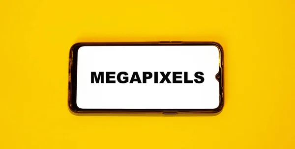 The concept of the phone with the most megapixels. Future technologies in the field of mobile devices.