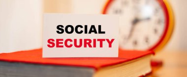 Turuncu ferahlatıcı arkaplan üzerine İş Sosyal Güvenlik metni