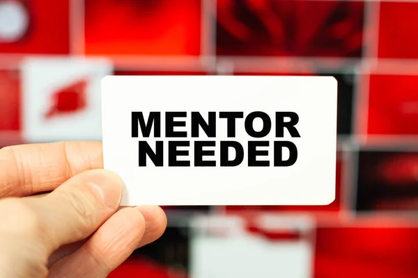 MENTOR NEEDED. Concept of business request for aspiring businessman and investor