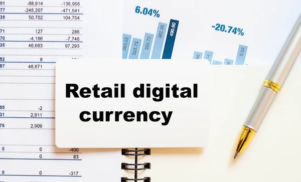 Digital Detaljhandelsvaluta Begreppet Digital Valuta — Stockfoto