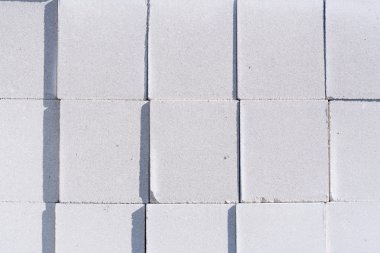 bir beyaz silikat tuğla katlanmış