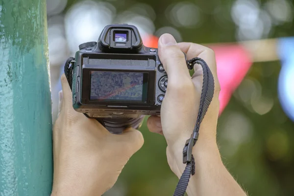 Camera schieten is — Stockfoto