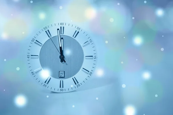 New Year clock — Stock Photo, Image