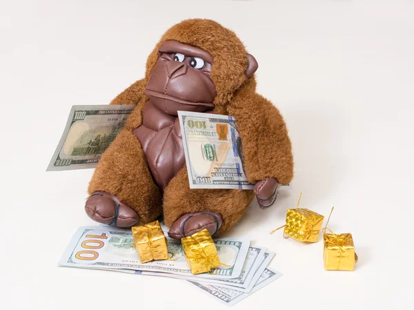 The dollars monkey Royalty Free Stock Images