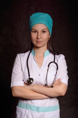 Doktor siyah arka plan